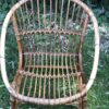 La paire de fauteuils coquille en rotin – Image 4