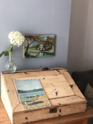 Ancien pupitre en bois à poser