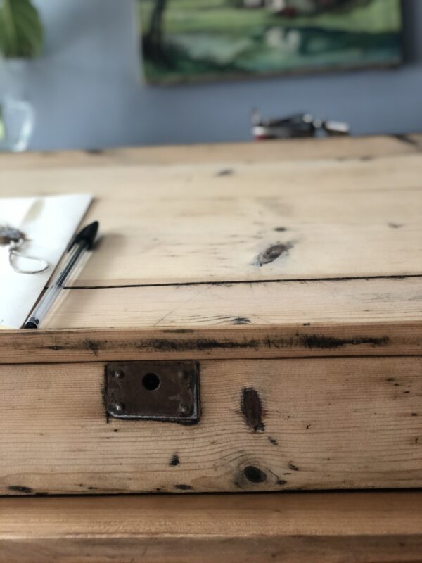 Ancien pupitre en bois à poser – Image 3