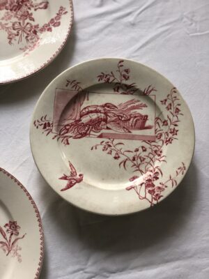 L’assiette pied douche Terre de fer « retour de pêche »