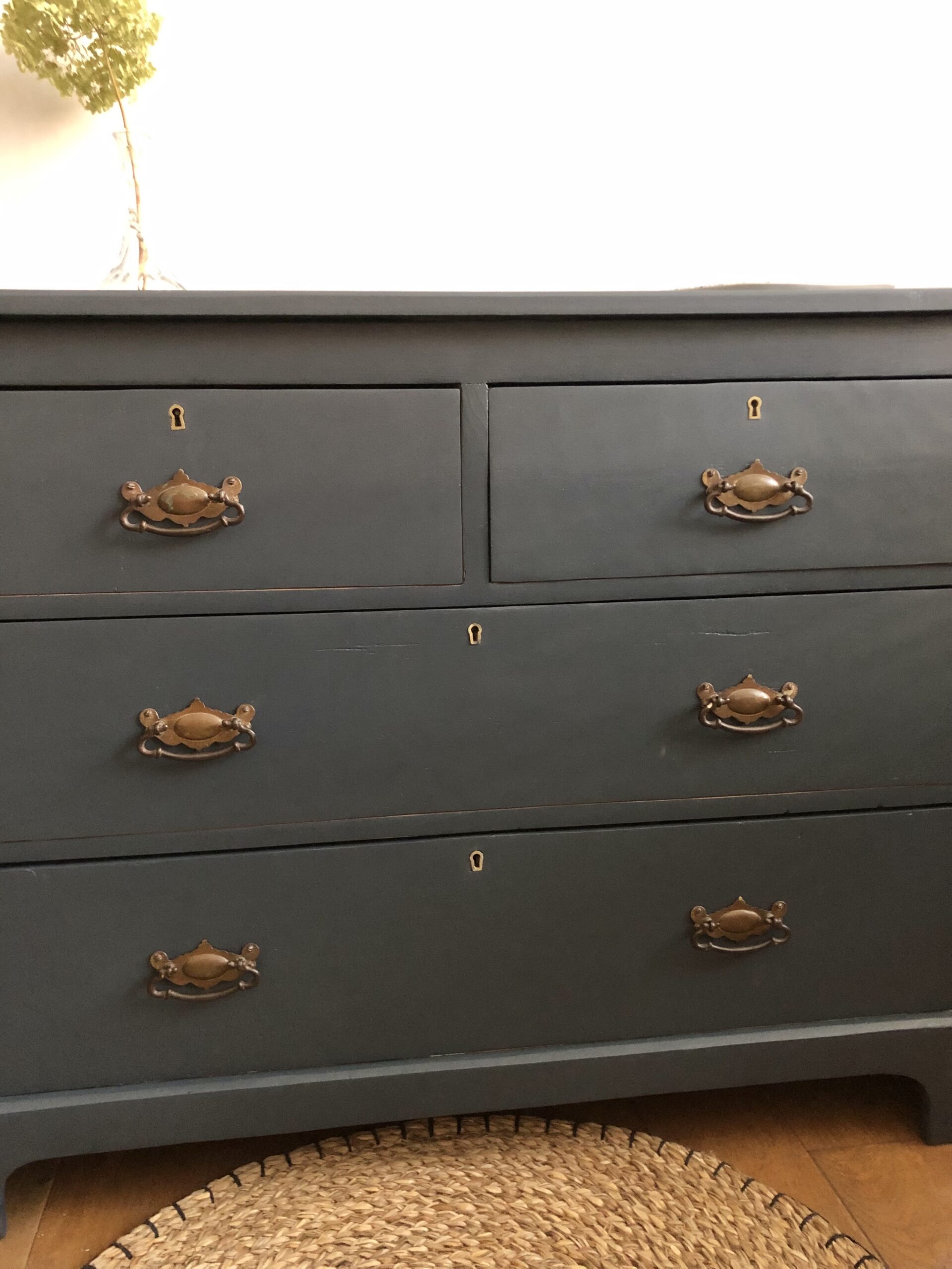 La jolie commode ancienne anthracite – Image 9