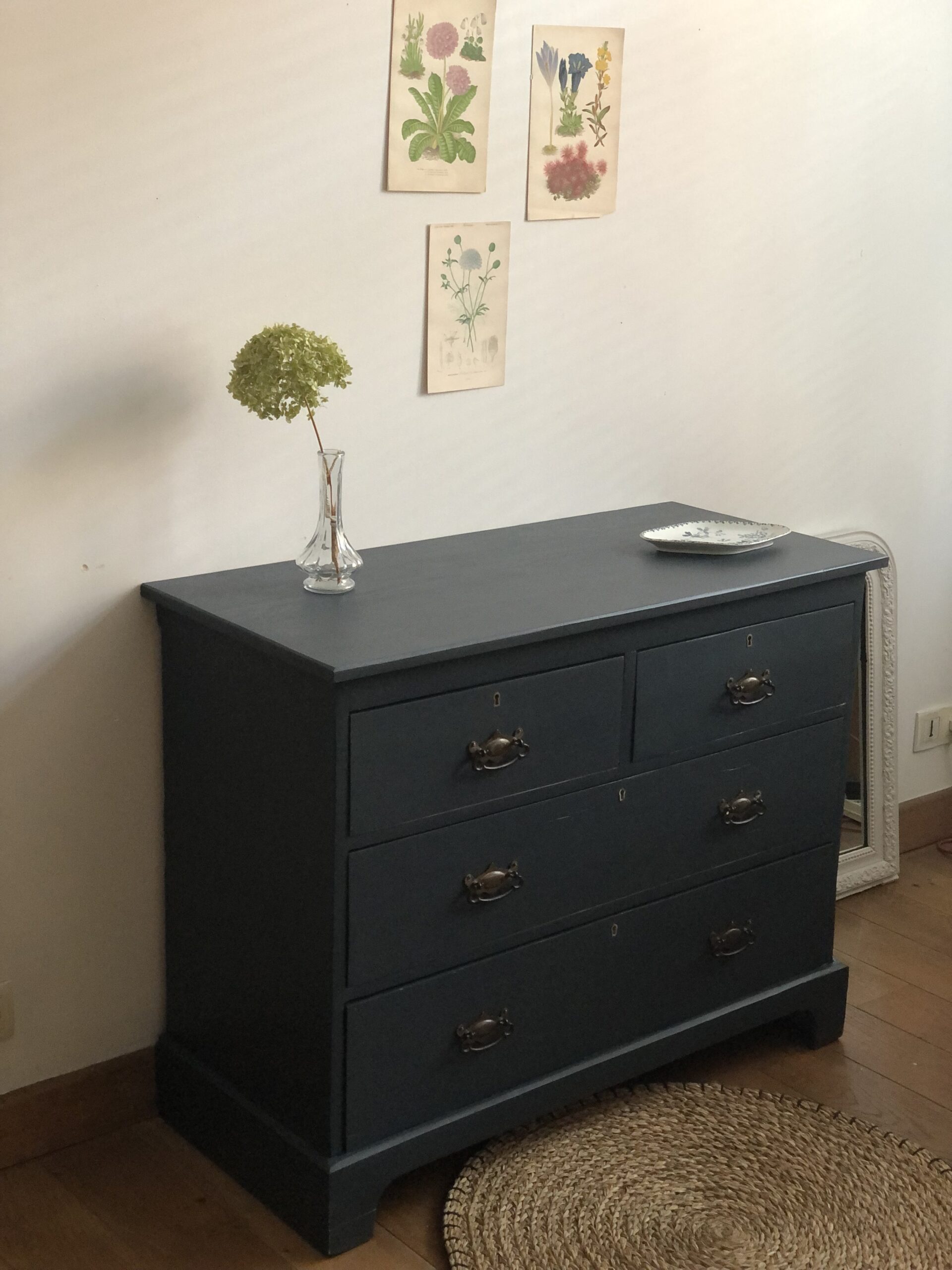 La jolie commode ancienne anthracite – Image 4