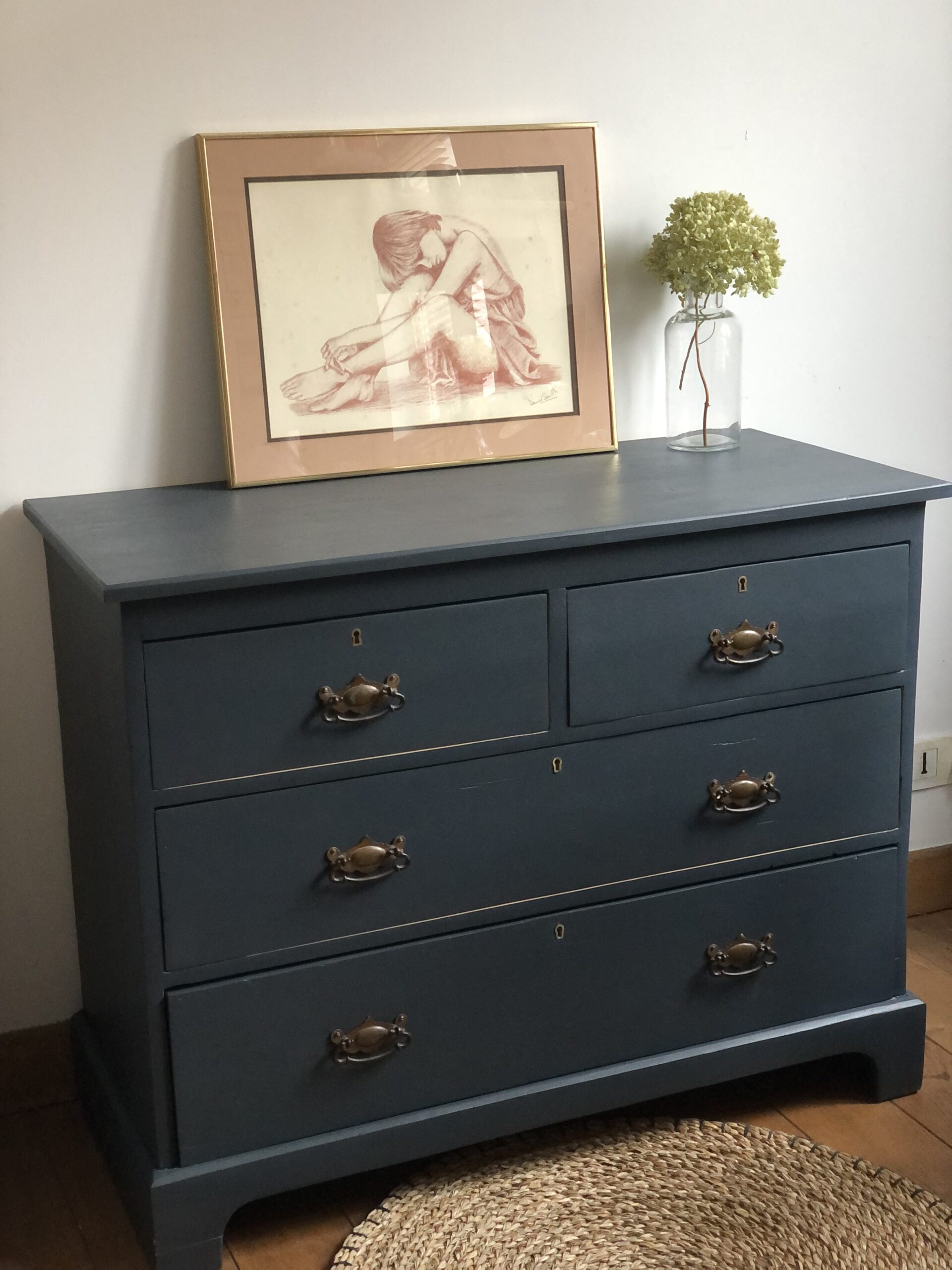 La jolie commode ancienne anthracite – Image 2