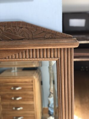 Grand miroir trumeau Art déco à influence néoclassique, circa 1930-1940